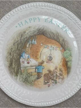 NWT Pottery Barn Kids Happy Easter Bunny XL Melamine Dinner Serving Platter
